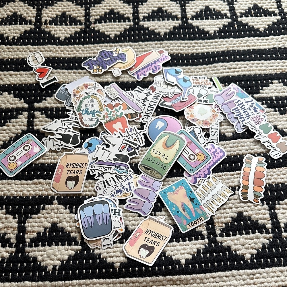 Fun Dental Colorful Sticker Accessories